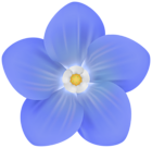 Blue Garden Flower Decor PNG Clipart