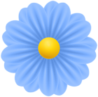 Blue PNG Flower Transparent Clipart