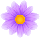 Deco Purple Flower PNG Transparent Clipart