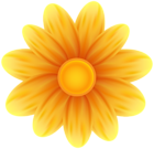 Deco Yellow Flower PNG Transparent Clipart