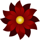 Decorative Flower Red PNG Clipart