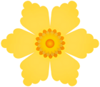 Decorative Flower Yellow PNG Transparent Clipart