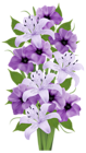 Exotic Flowers Bouquet PNG Clipart Image