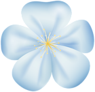 Flower Deco Blue PNG Transparent Clipart