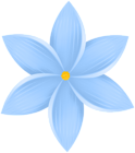 Flower Decor Blue PNG Clipart
