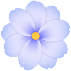 Flower PNG Blue Transparent Clipart