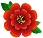 Flower Red Transparent PNG Clip Art Image