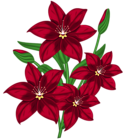 Nice Red PNG Flower Clipart