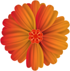 Orange Flower Deco PNG Clip Art