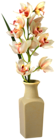 Orchid in Vase PNG Clip Art Image