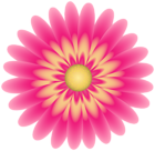 Pink Yellow Deco Flower PNG Clipart