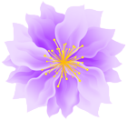 Purple Cute Flower PNG Transparent Clipart