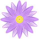 Purple Flower Deco PNG Transparent Clipart