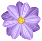 Purple Flower Decoration Clipart Image