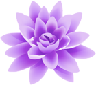 Purple Flower PNG Deco Image