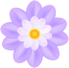 Purple Flower Soft Decorative PNG Clipart