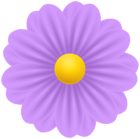 Purple PNG Flower Transparent Clipart