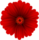 Red Flower Deco PNG Clip Art