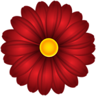 Red Flower Decor PNG Clipart