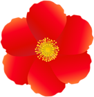 Red Flower Decoration PNG Clipart