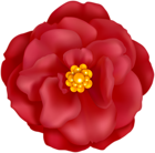 Red Flower Decorative Clip Art Image