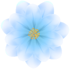 Soft Blue Flower PNG Transparent Clipart