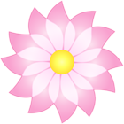 Soft Pink Flower Deco PNG Clipart