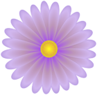Violet Deco Flower PNG Clipart