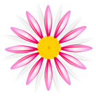 White Pink Flower PNG Transparent Clipart