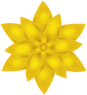 Yellow Flower Decor PNG Clipart