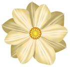 Yellow Flower Decoration Clipart Image