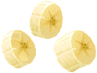 Banana Pieces PNG Clip Art Image