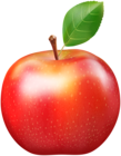 Fresh Red Apple PNG Clip Art Image