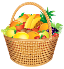 Fruit Basket PNG Vector Clipart Image