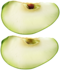 Green Apple Slices PNG Transparent Clipart