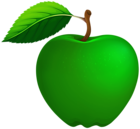 Green Illustrative Apple PNG Clipart