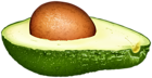 Half Avocado Transparent Image