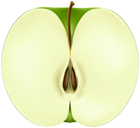 Half Green Apple PNG Clipart