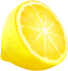 Half Lemon PNG Clip Art Image