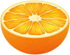 Half Orange Transparent Image