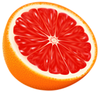 Half Red Orange PNG Vector Clipart Image