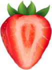 Half Strawberry PNG Clipart