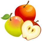 Large Painted Apples PNG Clipart