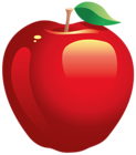 Large Painted Red Apple PNG Clipart