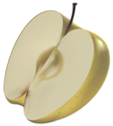 Large Painted Yellow Apple PNG Clipart