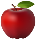 Large Red Apple PNG Transparent Clipart