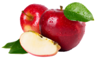 Large Red Apples PNG Clipart