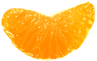 Piece of Tangerine Transparent PNG Clip Art Image