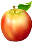 Red and Yellow Apple Transparent PNG Clip Art Image