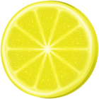 Round Lemon Slice PNG Clipart